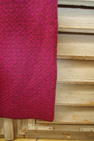 Wollrock, Strickrock Nena Chianti-Fuchsia von Invero Merino, Merinowolle, Detail